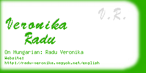 veronika radu business card